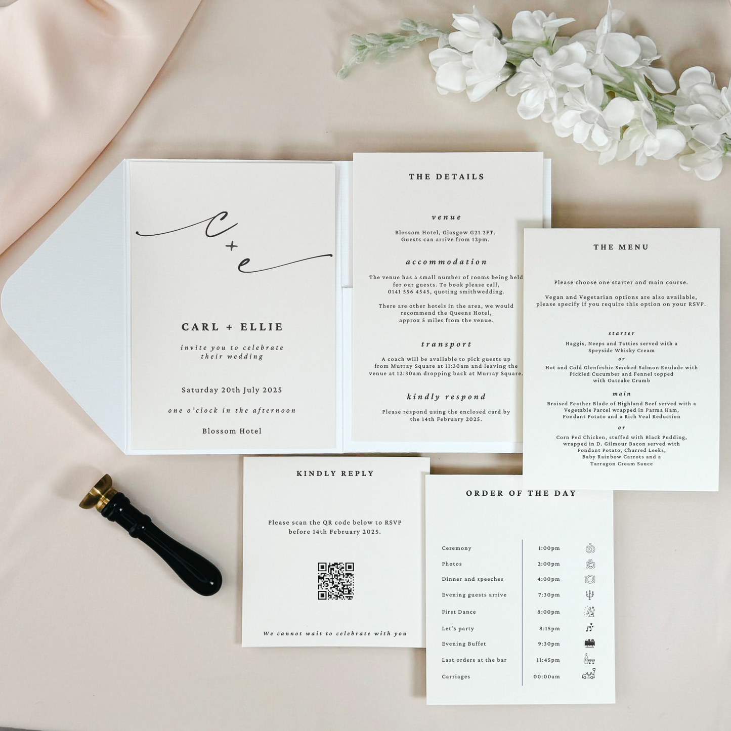 Grace - Pocketfold Invitation